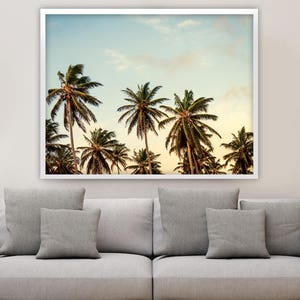 Palm Trees Art Print - Coastal Decor - Beach House Style - Tropical Wall Art - Summer Poster