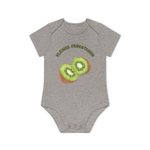 Baby bodysuit with kiwi motif little fruit | funny baby romper gift organic cotton short sleeve bodysuit for newborns and babies