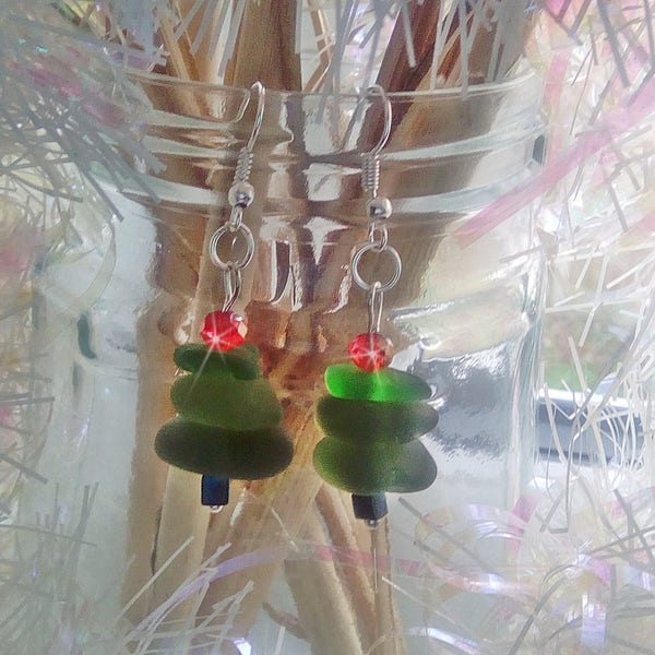 Sea Glass Christmas Tree Etsy