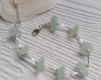 Sea glass bracelet. Sea glass jewelry. gift for her. Gift For Her.