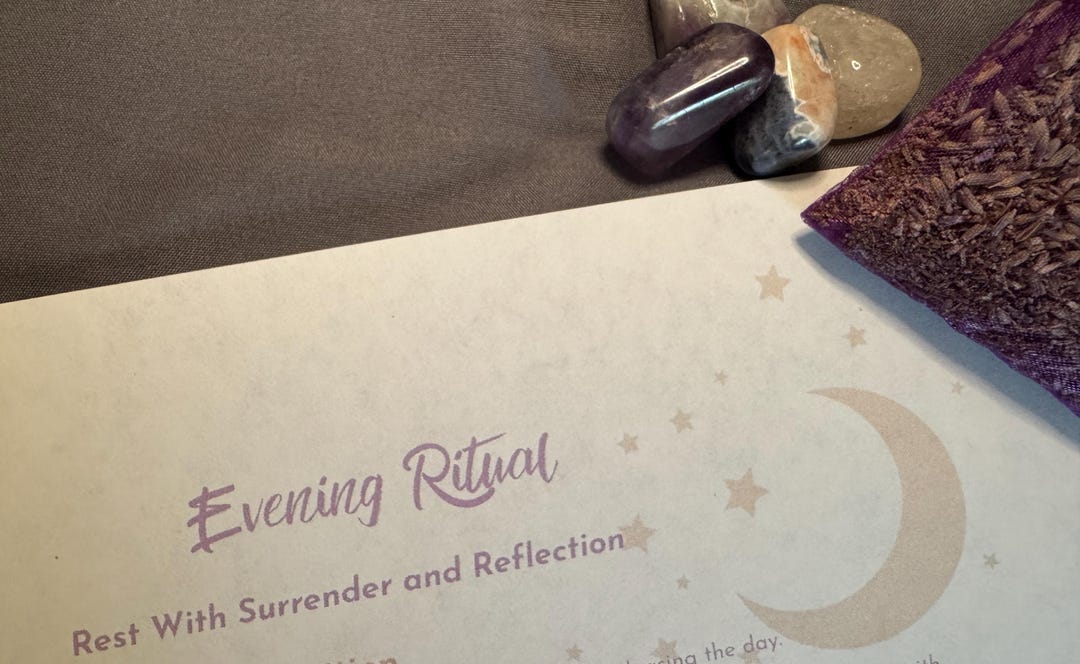 Restful Rituals Evening Ritual Printable | Self-care Guide PDF | Surrender and ...