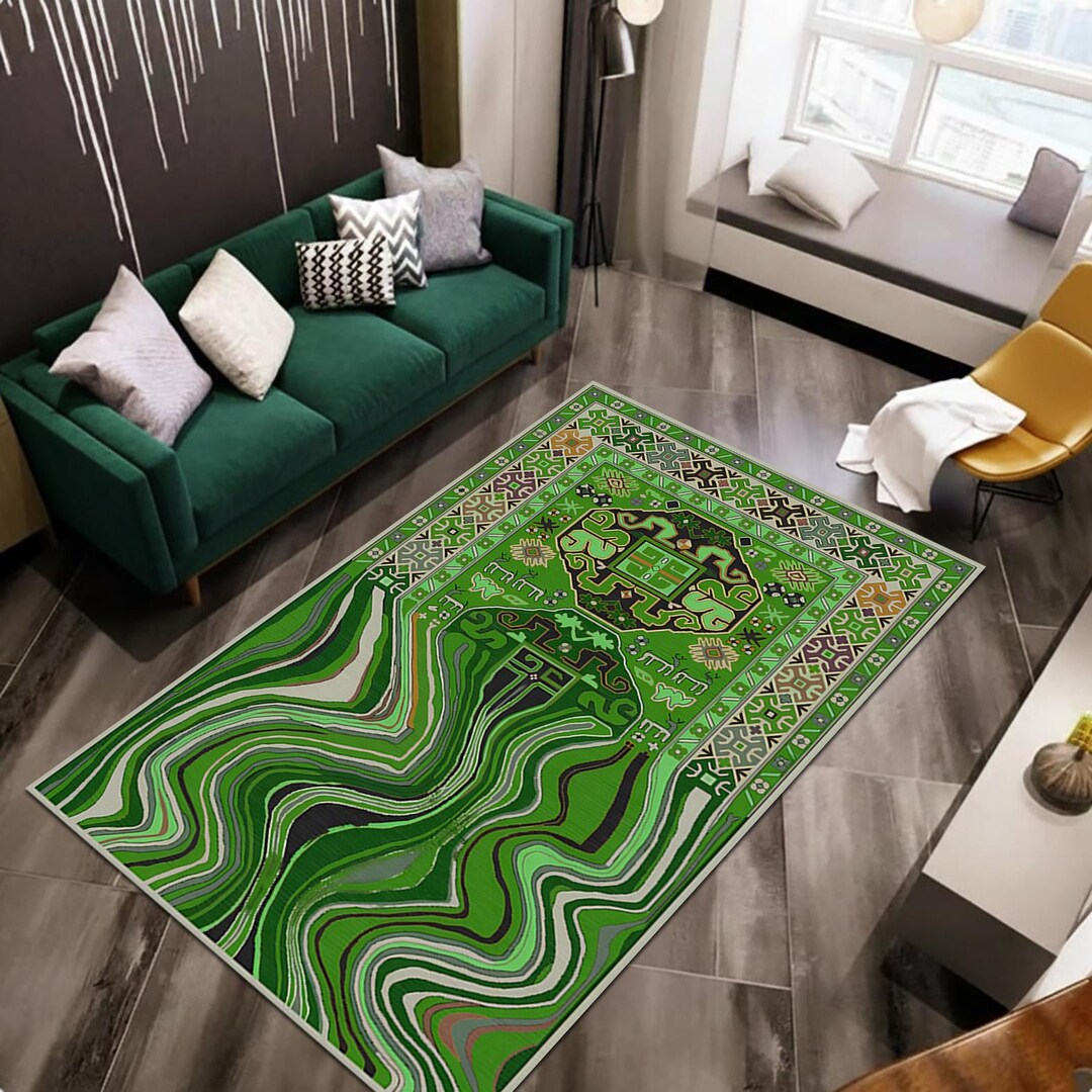 Drippy Face Rug Melting Face Themed Rug,surreal Floor Mat,abstract Portrait Carpet ...