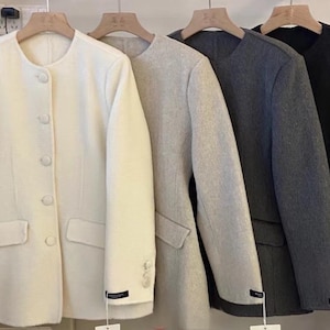 100% Cashmere Coat Handmade Luxury Winter Overcoat Women’s Elegant Long Wool Jacket Sustainable Fashion