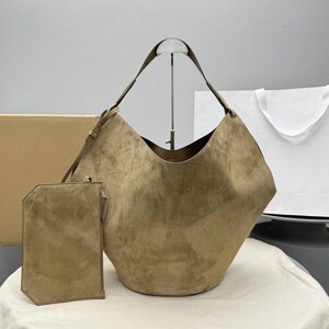 Italian Suede Tote Bag: Elegant Handbag Large size Luxury Bag