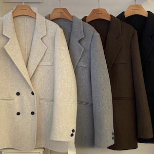100% Cashmere Coat Handmade Luxury Winter Overcoat Women’s Elegant Wool Jacket Sustainable Fashion