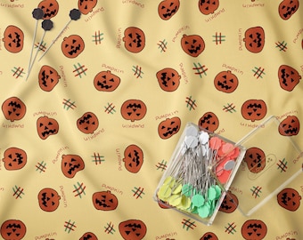 Ranma 1/2 Pumpkin Pattern: Akane Tendo Inspired Seamless Design (300 DPI PNG Download