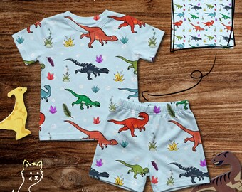 Running Dinosaurs Seamless Pattern | Cute Dinosaurs Surface Pattern for kids | Hand drawn | 300 DPI 13" x 13" | DIGITAL ONLY