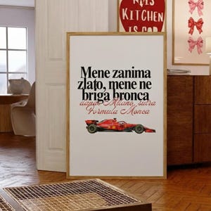Balkan Rap Poster GRSE – Mene zanima zlato danas Milano sutra Monca – Kroatien Bosnien Serbien Wandbild