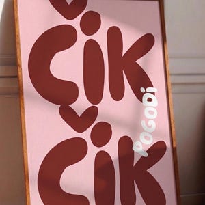 Cik čik pogodi Poster – Lepa Brena Inspired Art Print | Balkan Musik Poster | Kroatisch Serbisch Bosnisch Wanddeko |Retro Geschenkidee