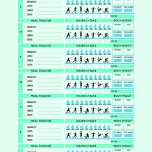 Workout Planner Printable: Fitness Log with Date, Focus, Duration and Sets, Exercise Tracker PDF