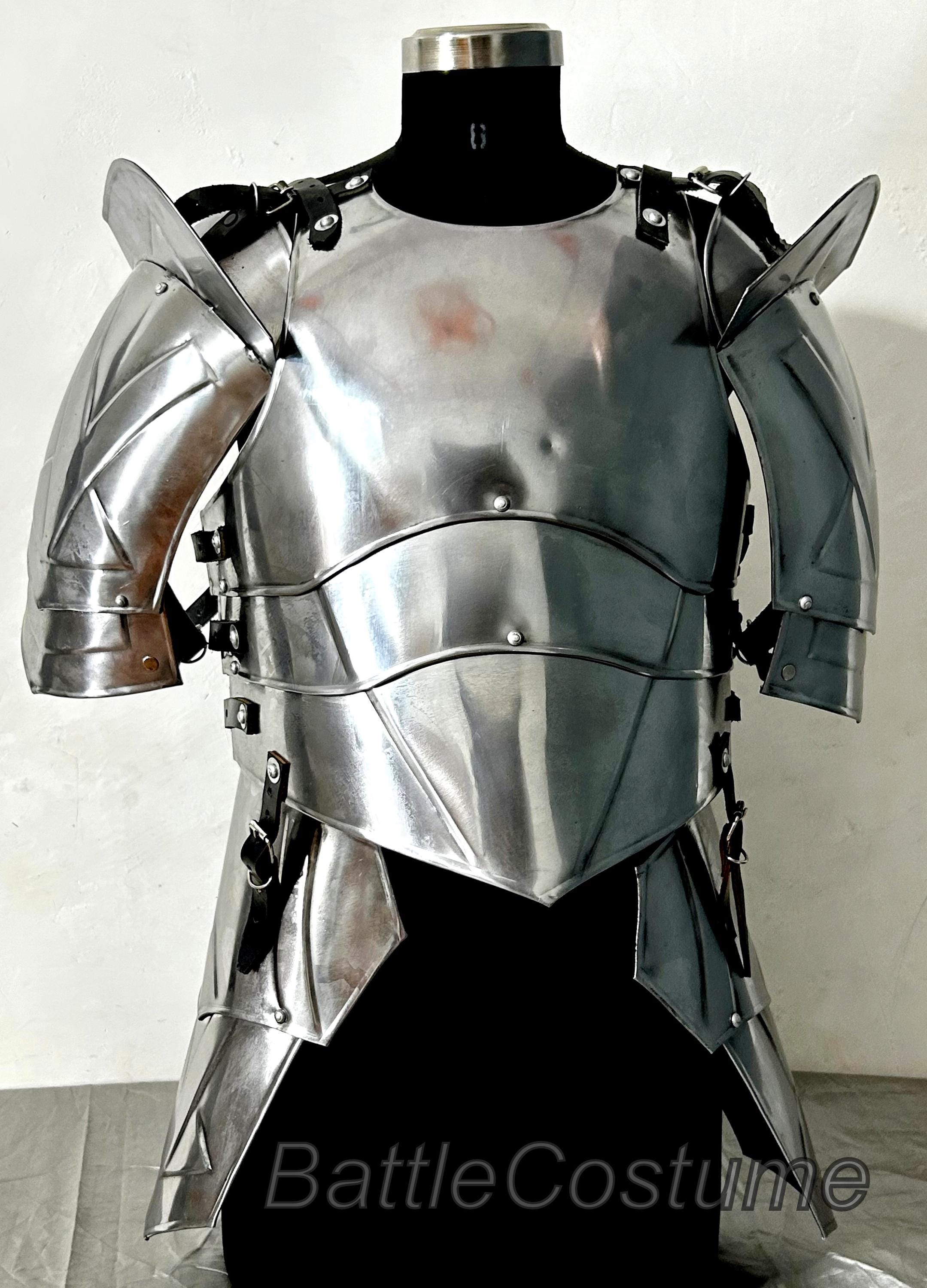 Medieval Knight Armor Suit | Female Warrior Steel LARP Costume | Brave ...