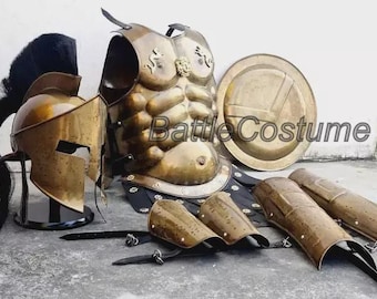 Spartan Warrior Costume Set | 300 Movie Greek Roman Armor | Cosplay Outfit Christmas Gift