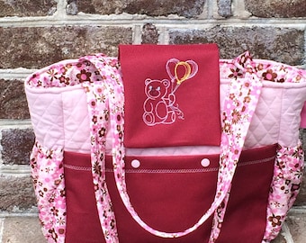 Pink Teddy Bear Bag
