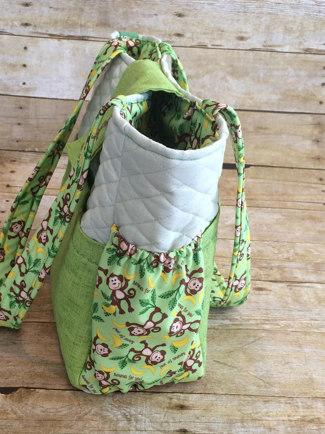 Delightful Handmade Monkey Diaper Bag Complete With Changing - Etsy