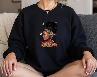 Schwarzes Mädchen Magie Afro Melanin Königin Afroamerikanerfrauen Sublimation PNG | Digitaler Download | Clipart für T-Shirts, Tassen, Becher