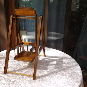 Sale Wooden Doll house furniture, large doll swing. Gift idea.   23&quot;H, the seat : 7.5&quot; x 7.5&quot;.