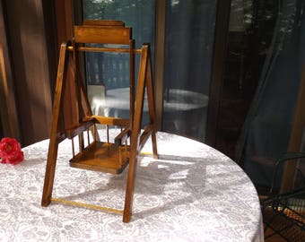 Sale Wooden Doll house furniture, large doll swing. Gift idea.   23"H, the seat : 7.5" x 7.5".