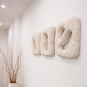 Sztuka ścienna w stylu japońskim Wabi Sabi | Organiczna, teksturowana rzeźba do nowoczesnych, minimalistycznych wnętrz