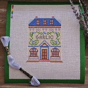 Lenox Spice Village Needlepoint Canvas: Hand-Painted Garlic House