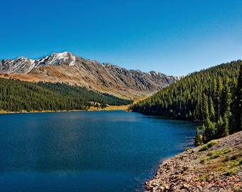 Turquoise Lake Colorado Rockies Landscape Photo Art (Digital Download)