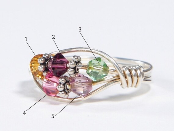 Grandmother's ring 5 best sale stones