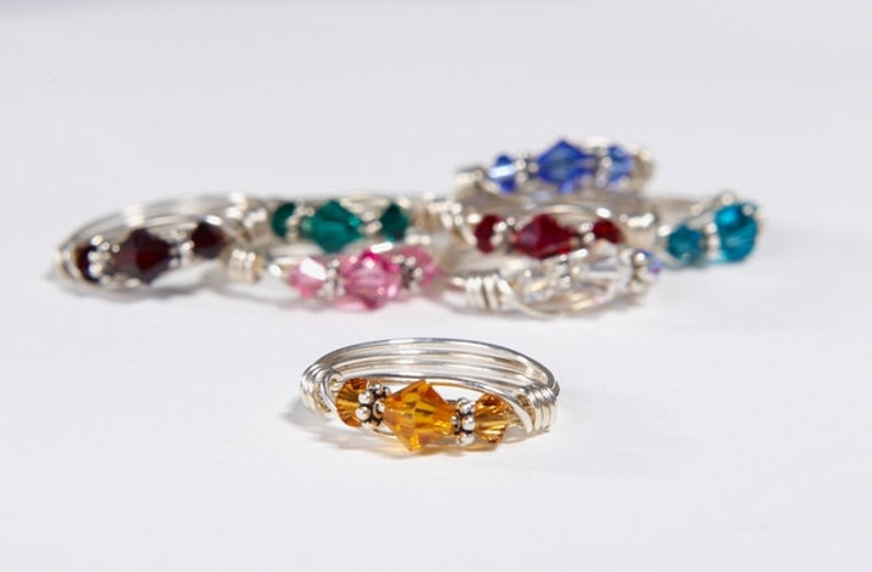 November Birthstone Ring Handmade Sterling Silver November Etsy