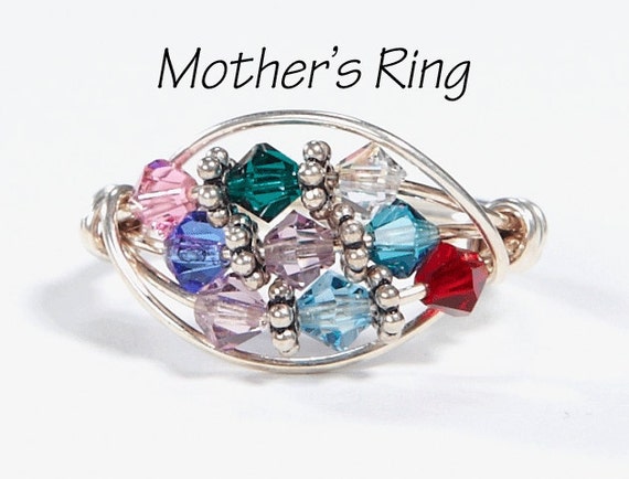 Mother stone. Helzberg mothers Rings.