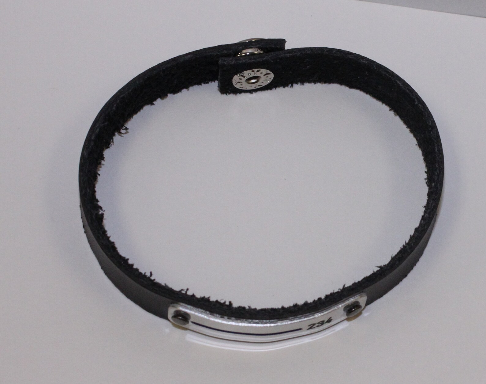 Thin Blue Line Women's or Men's Leather Bracelet Etsy