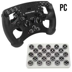 23 Custom Sim Racing Button Caps for Fanatec Wheels, PC Layout