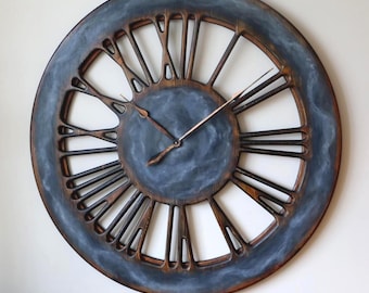 Large Roman Numeral Wall Clock