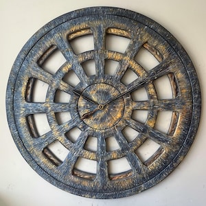 Oversized Clock From Wood