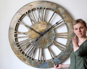 Contemporary Wall Clock With Roman Numerals