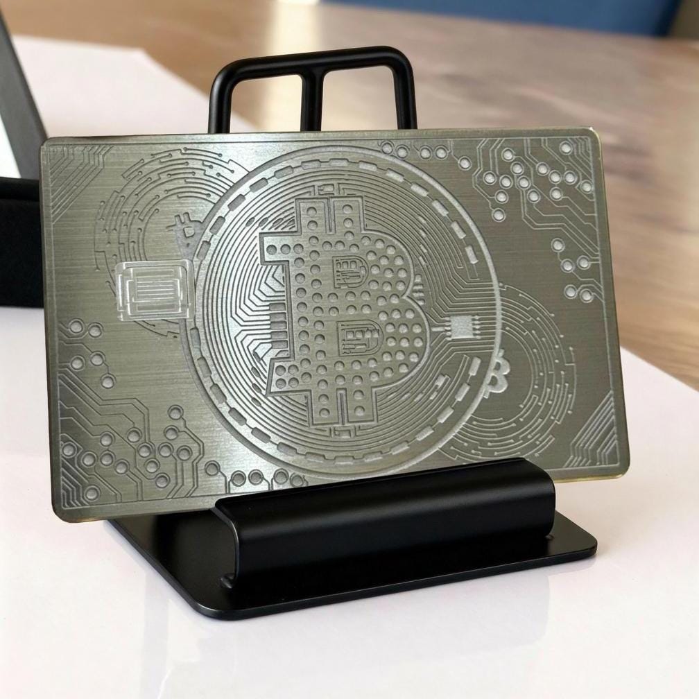 Bitcoin metal card - Etsy 日本