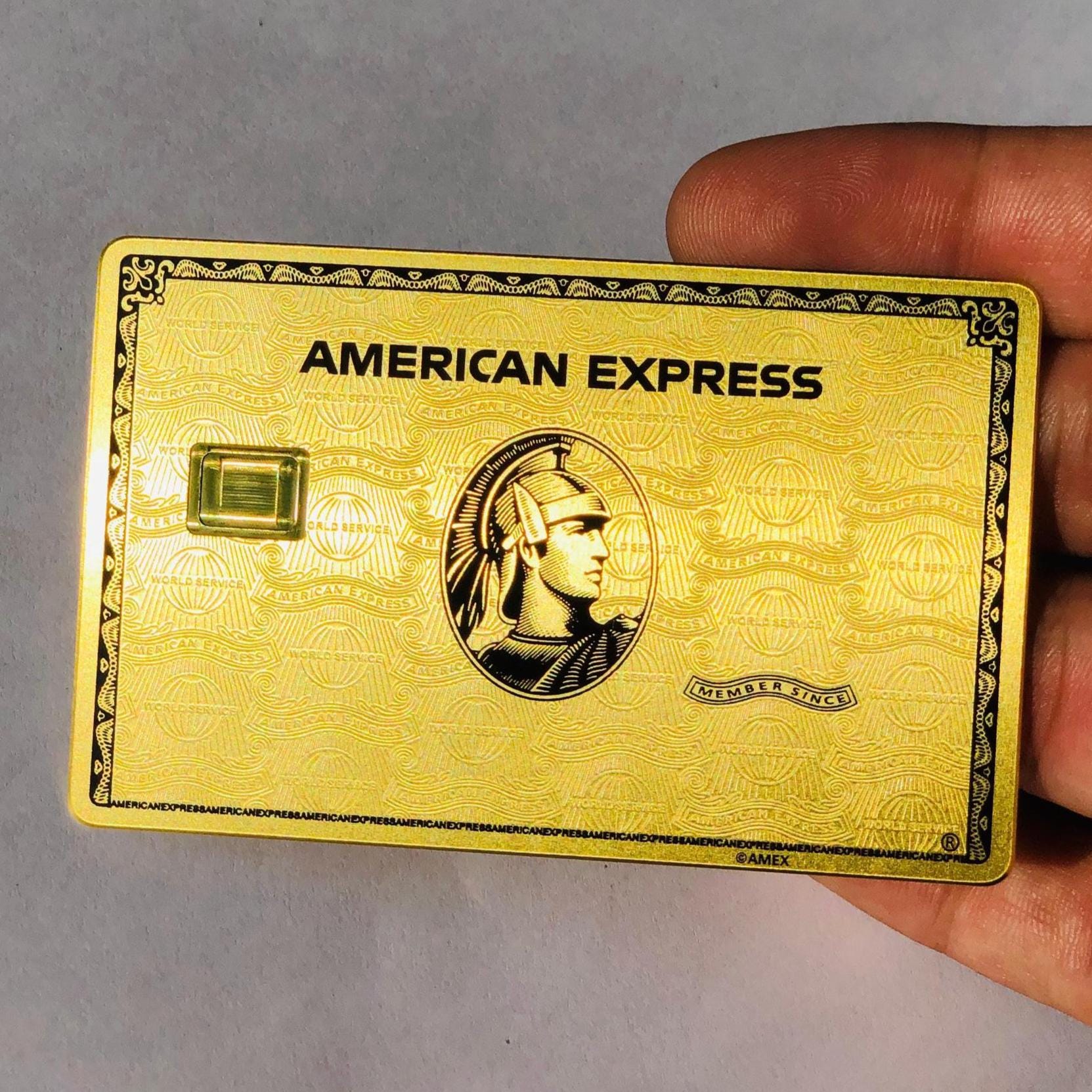 24K Gold Collectible Centurion Metal Card: American Express