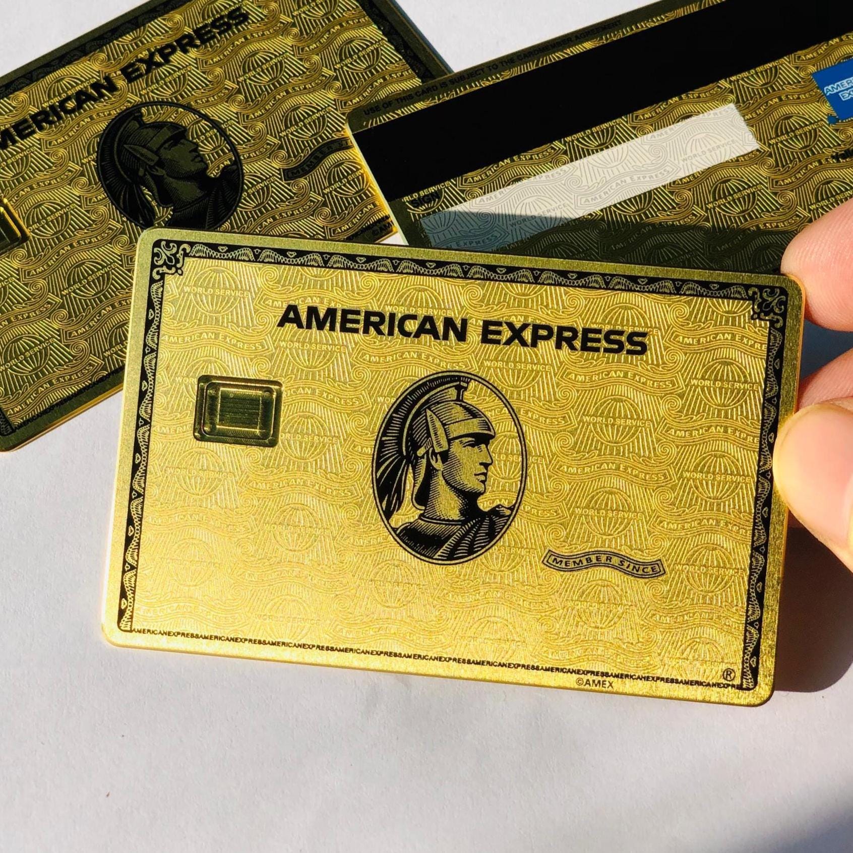 24k-gold Centurion Metal Card 1:1 American-express AMEX Priority