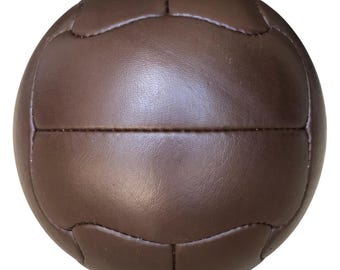 ヴィンテージレザーサッカーボール：1950年ワールドカップスタイル