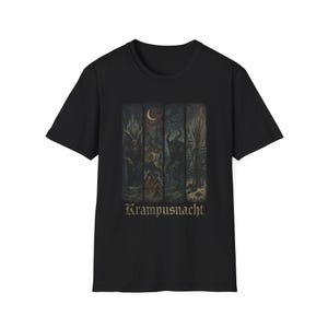 Krampusnacht Gothic T-Shirt, Dark Fantasy Krampus Tee | Occult Holiday Shirt, Horror Christmas Gift image 7