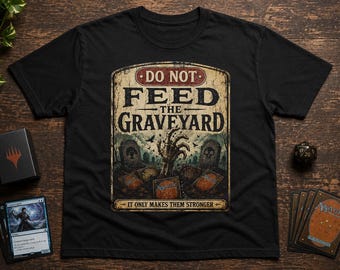 MTG Inspired T-Shirt, Commander Player Gift, Trading Card Gamer Tee, TCG Gift, Graveyard Deck Shirt