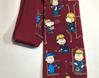 Snoopy Valentines 'P.S. I Love You' Peanuts Cartoon Men's Tie - Etsy