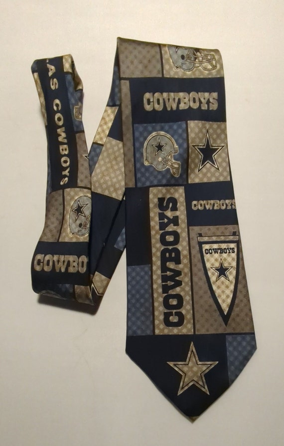 Dallas Cowboy Football Fan Silk Necktie Dallas Cow
