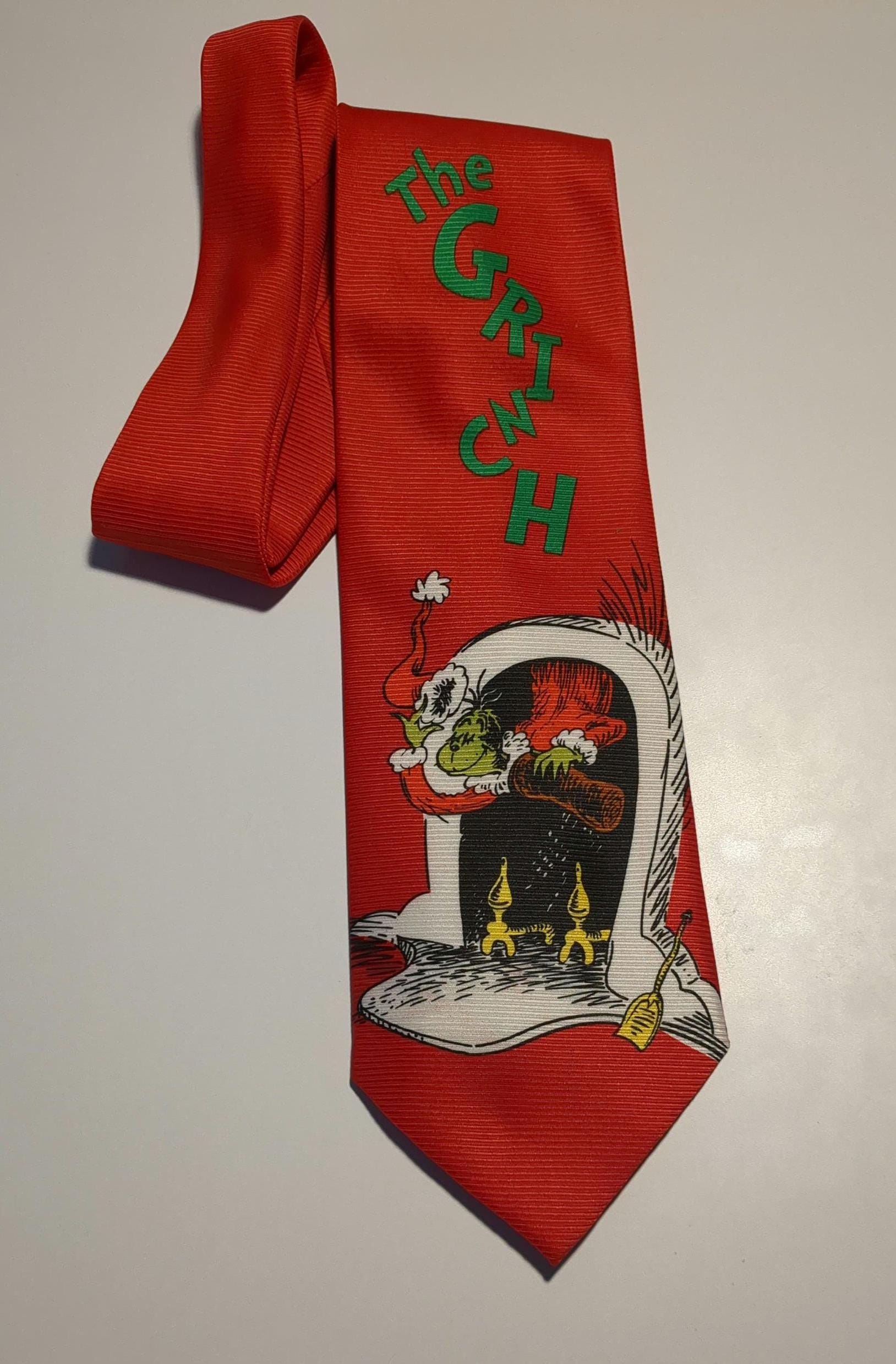 grinch christmas tie