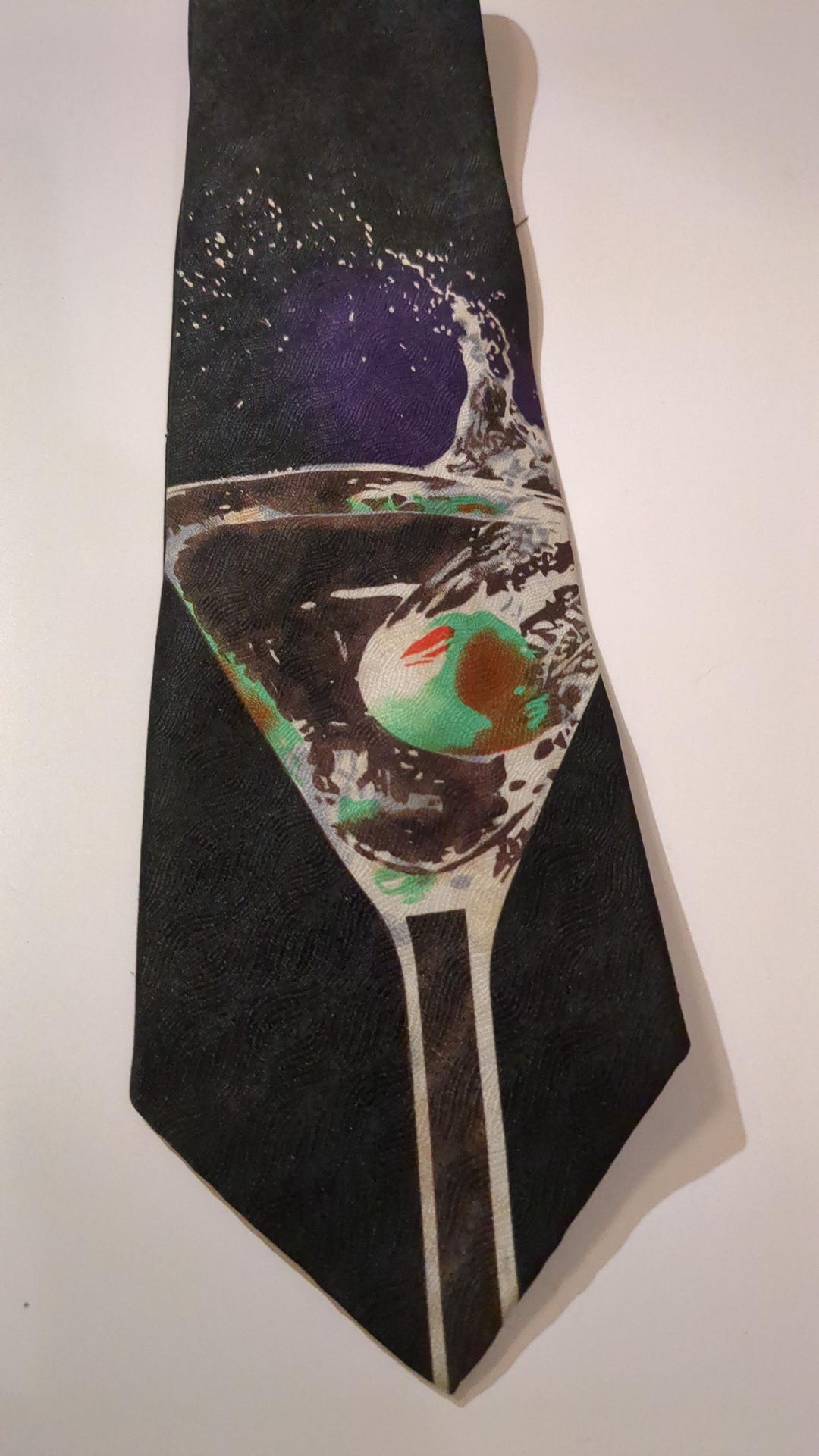 martini glass tie