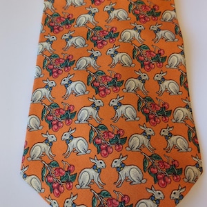 Rabbits and Cherries PietroDiComo Tie Men&#39;s Ties Neckties