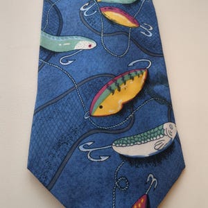 Fishing Lures and Lines BBB Studio Tie Men&#39;s Ties Neckties