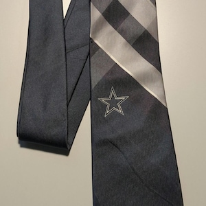 Kibic futbolu amerykańskiego Dallas Cowboy Jedwabny krawat Amerykańska drużyna National Football League