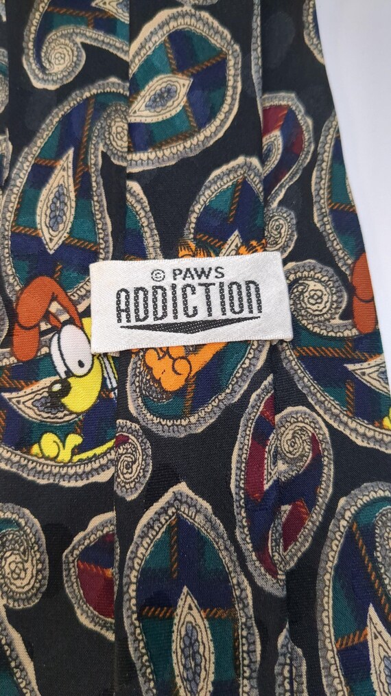 Garfield Odie Loop Pattern Paws Addiction Tie Men… - image 5
