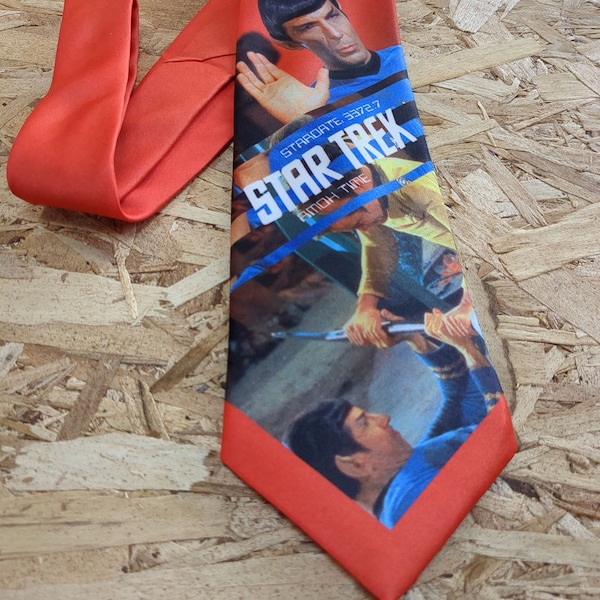 Star Trek Necktie features Captain Kirk Battling Dr. Spock