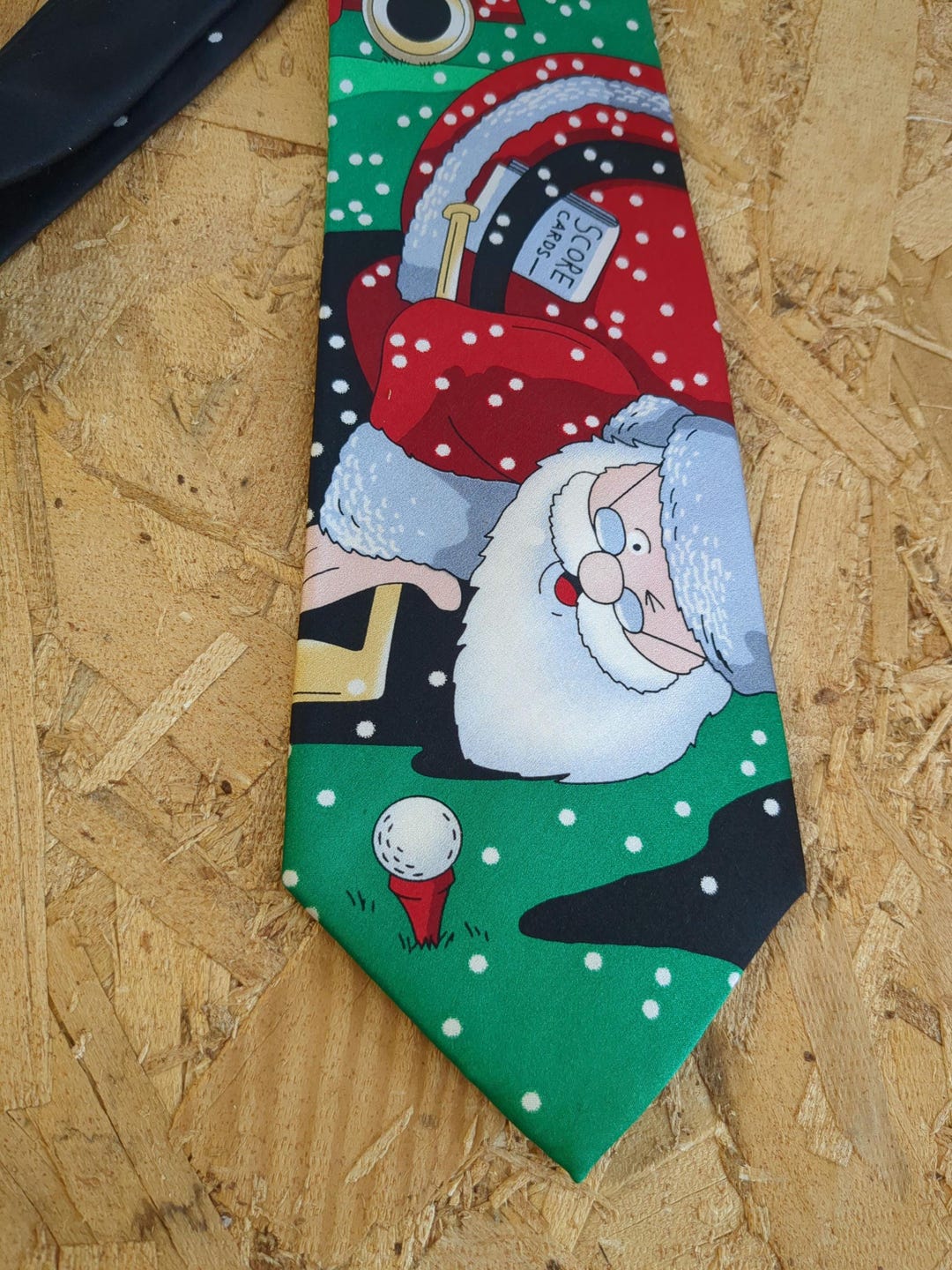 golfing santa tie