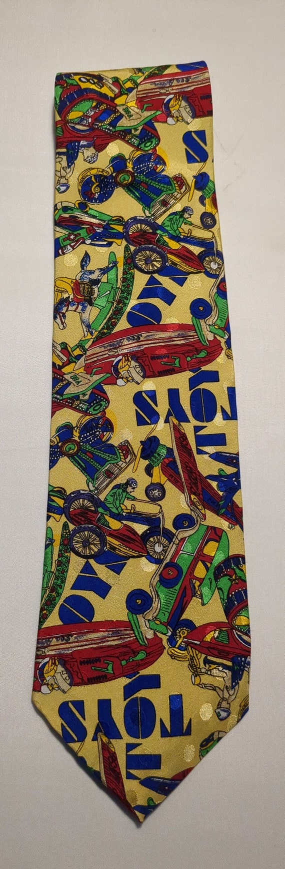 Very Colorful Silk Necktie Depicting an Array of … - image 3