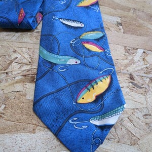 Fishing Lures Nets Fly Fishing Water Sports Men&#39;s Ties Neckties